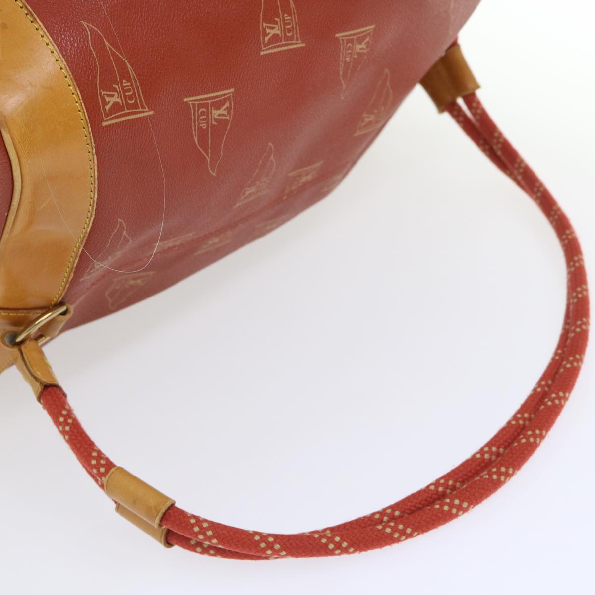 LOUIS VUITTON LV CUP Saint Tropez Shoulder Bag Red M80026 LV Auth 53000