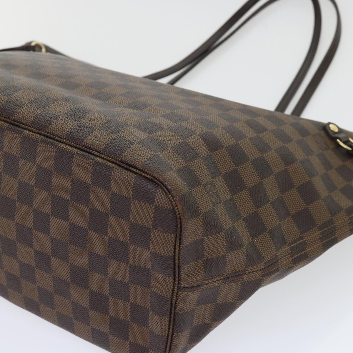 LOUIS VUITTON Damier Ebene Neverfull MM Tote Bag N51105 LV Auth 53002