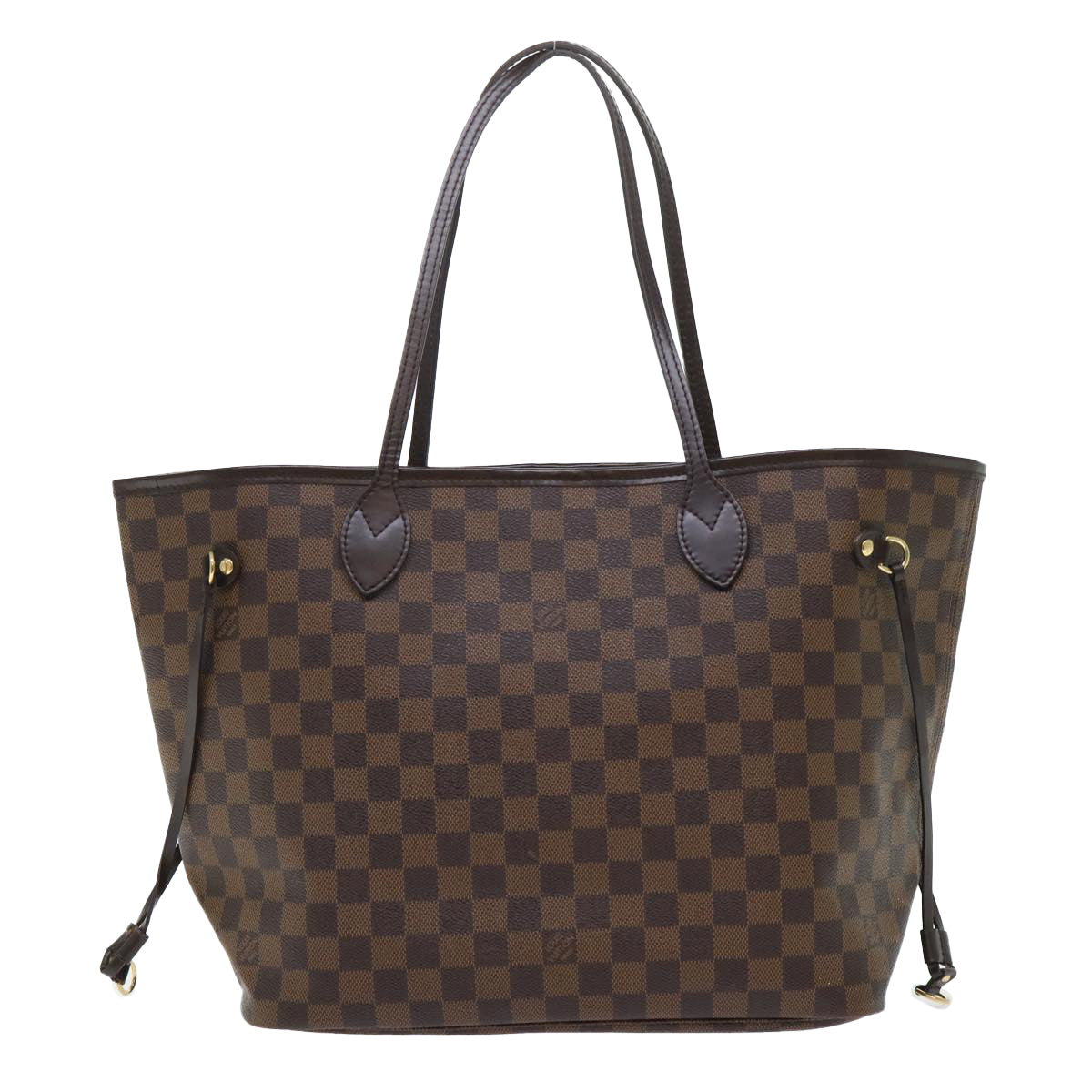 LOUIS VUITTON Damier Ebene Neverfull MM Tote Bag N51105 LV Auth 53002