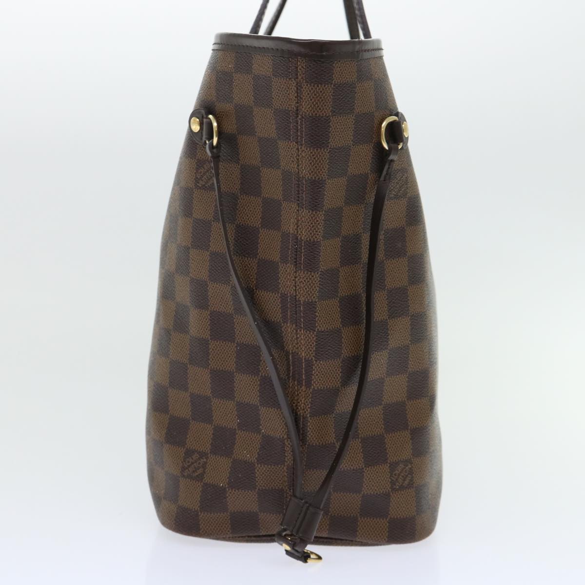 LOUIS VUITTON Damier Ebene Neverfull MM Tote Bag N51105 LV Auth 53002