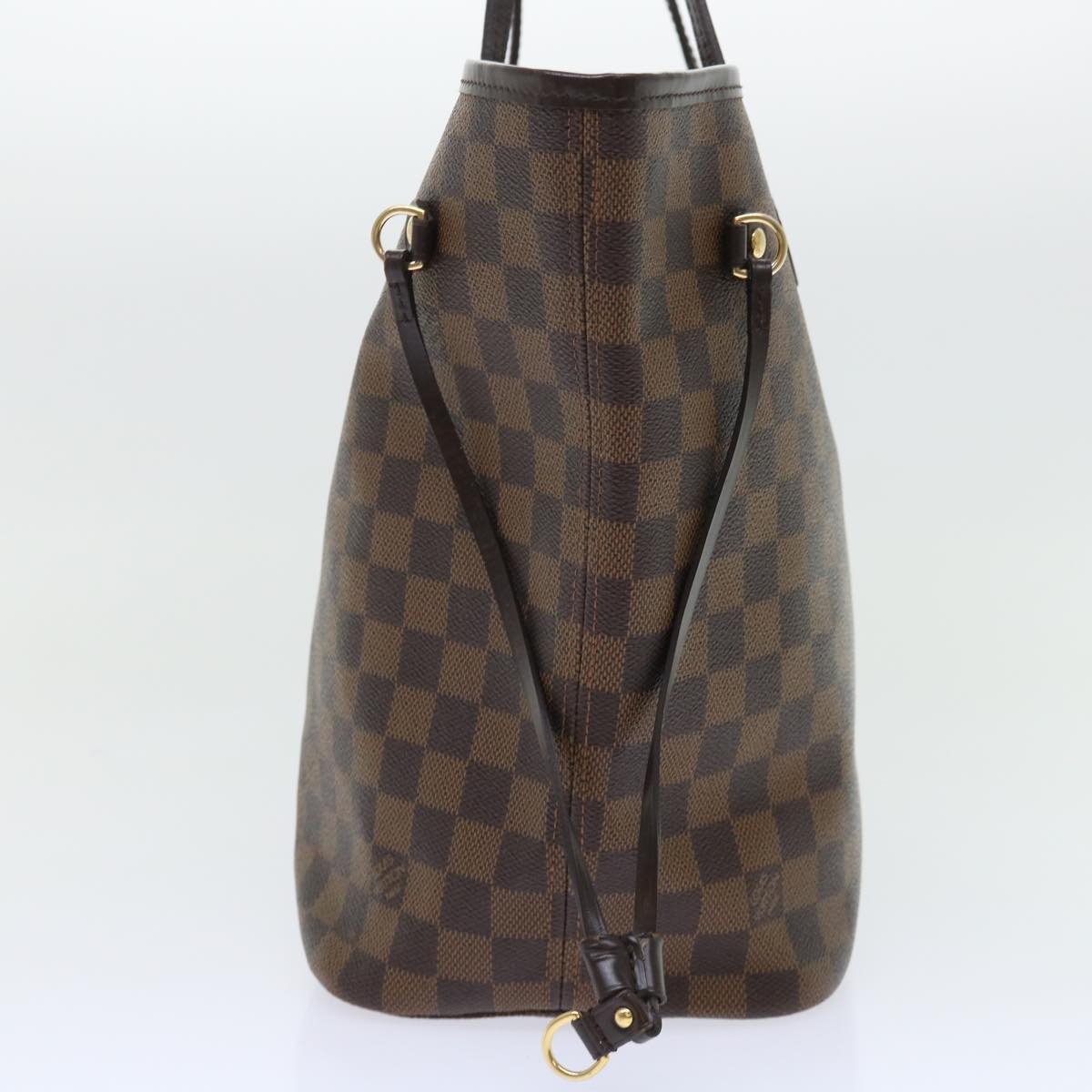 LOUIS VUITTON Damier Ebene Neverfull MM Tote Bag N51105 LV Auth 53002