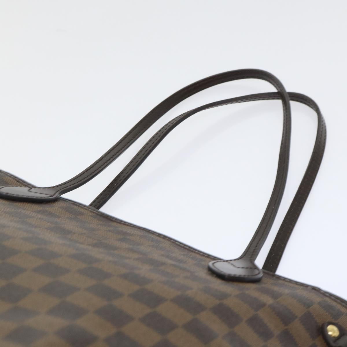 LOUIS VUITTON Damier Ebene Neverfull MM Tote Bag N51105 LV Auth 53002