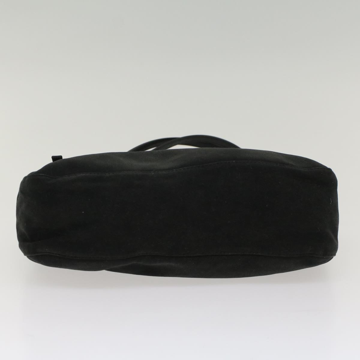 FENDI Mamma Baguette Shoulder Bag Nylon Black Auth 53012