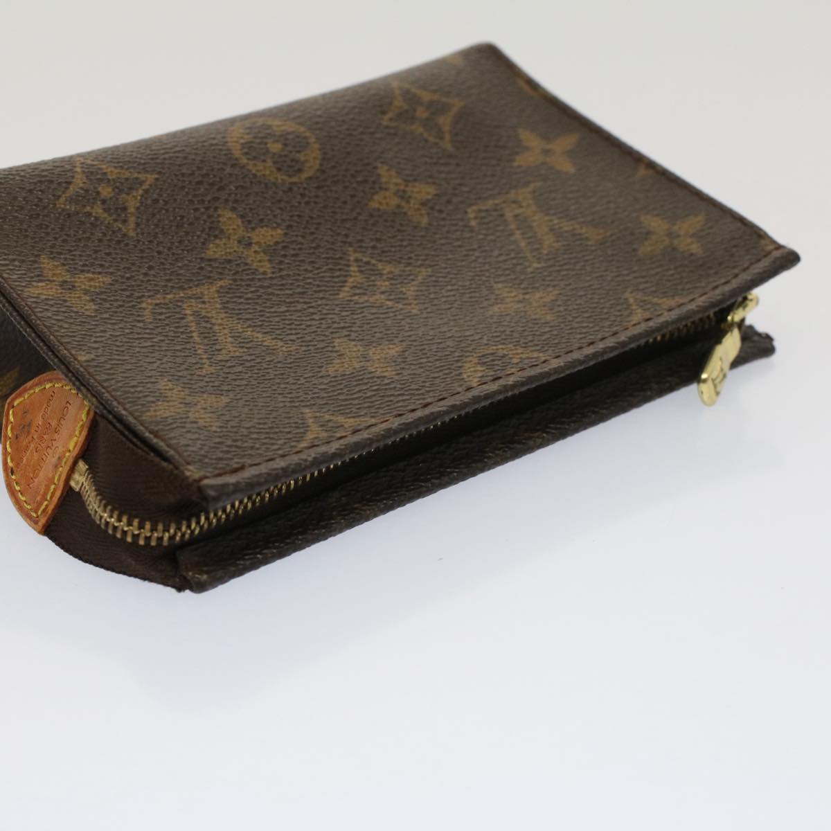 LOUIS VUITTON Monogram Poche Toilette 15 Pouch M47546 LV Auth 53048