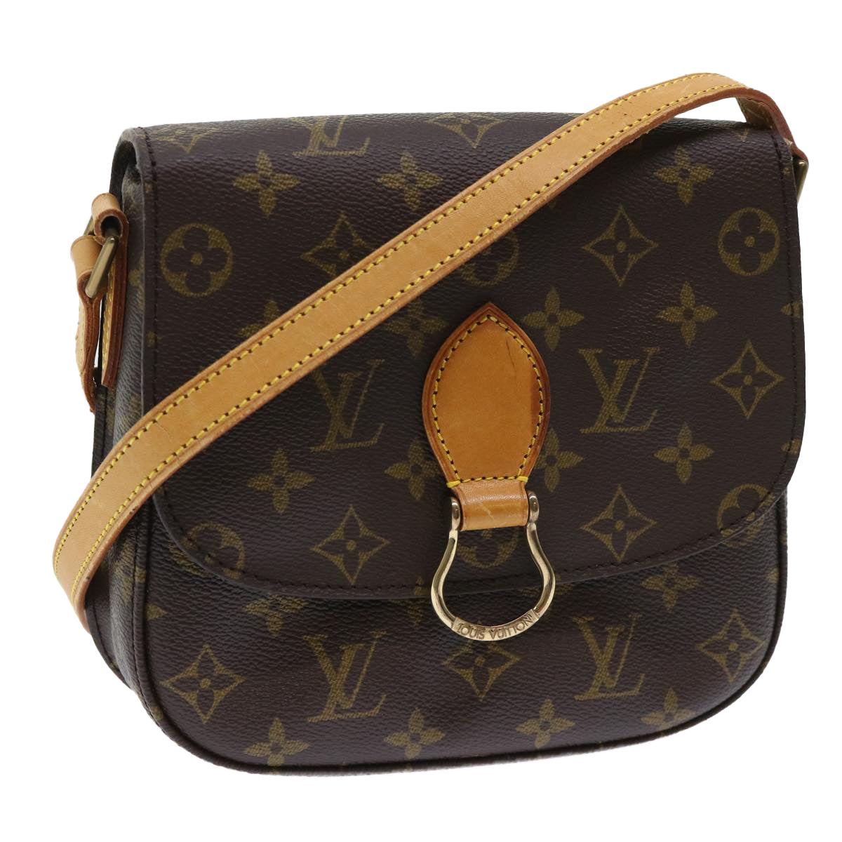 LOUIS VUITTON Monogram Saint Cloud MM Shoulder Bag M51243 LV Auth 53056