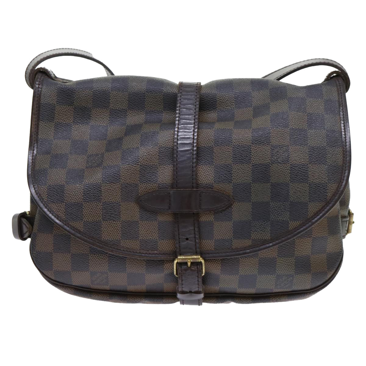 LOUIS VUITTON Damier Ebene Saumur 30 Shoulder Bag N48081 LV Auth 53062 - 0