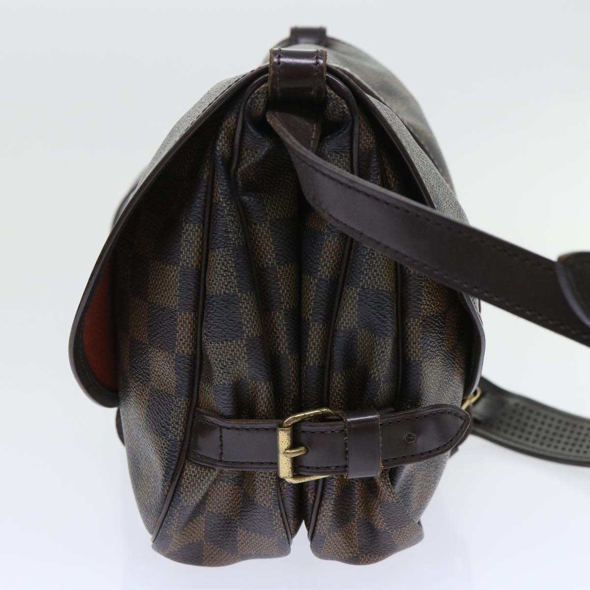 LOUIS VUITTON Damier Ebene Saumur 30 Shoulder Bag N48081 LV Auth 53062