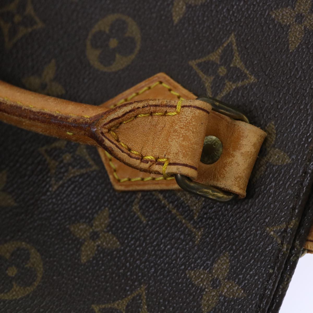 LOUIS VUITTON Monogram Sac Plat Hand Bag M51140 LV Auth 53090