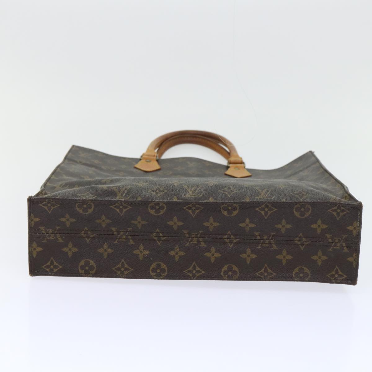 LOUIS VUITTON Monogram Sac Plat Hand Bag M51140 LV Auth 53090