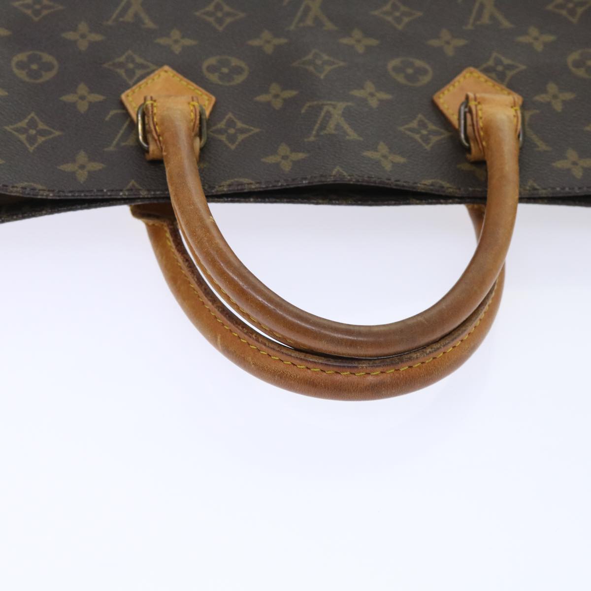 LOUIS VUITTON Monogram Sac Plat Hand Bag M51140 LV Auth 53090