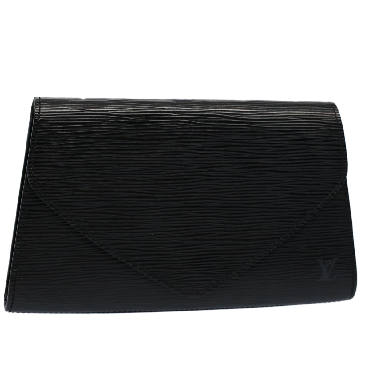 LOUIS VUITTON Epi Art Deco Clutch Bag Black M52632 LV Auth 53099