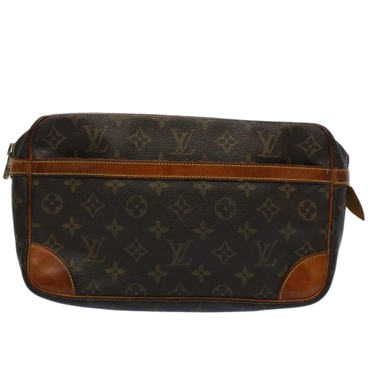 LOUIS VUITTON Monogram Compiegne 28 Clutch Bag M51845 LV Auth 53104