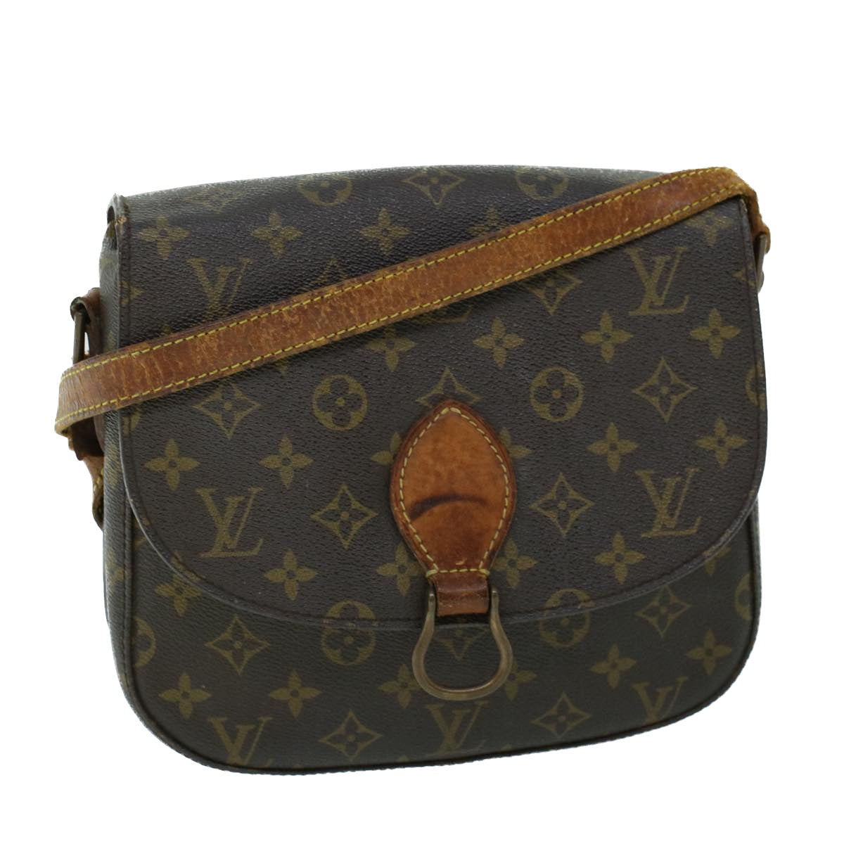 LOUIS VUITTON Monogram Saint Cloud GM Shoulder Bag M51242 LV Auth 53111