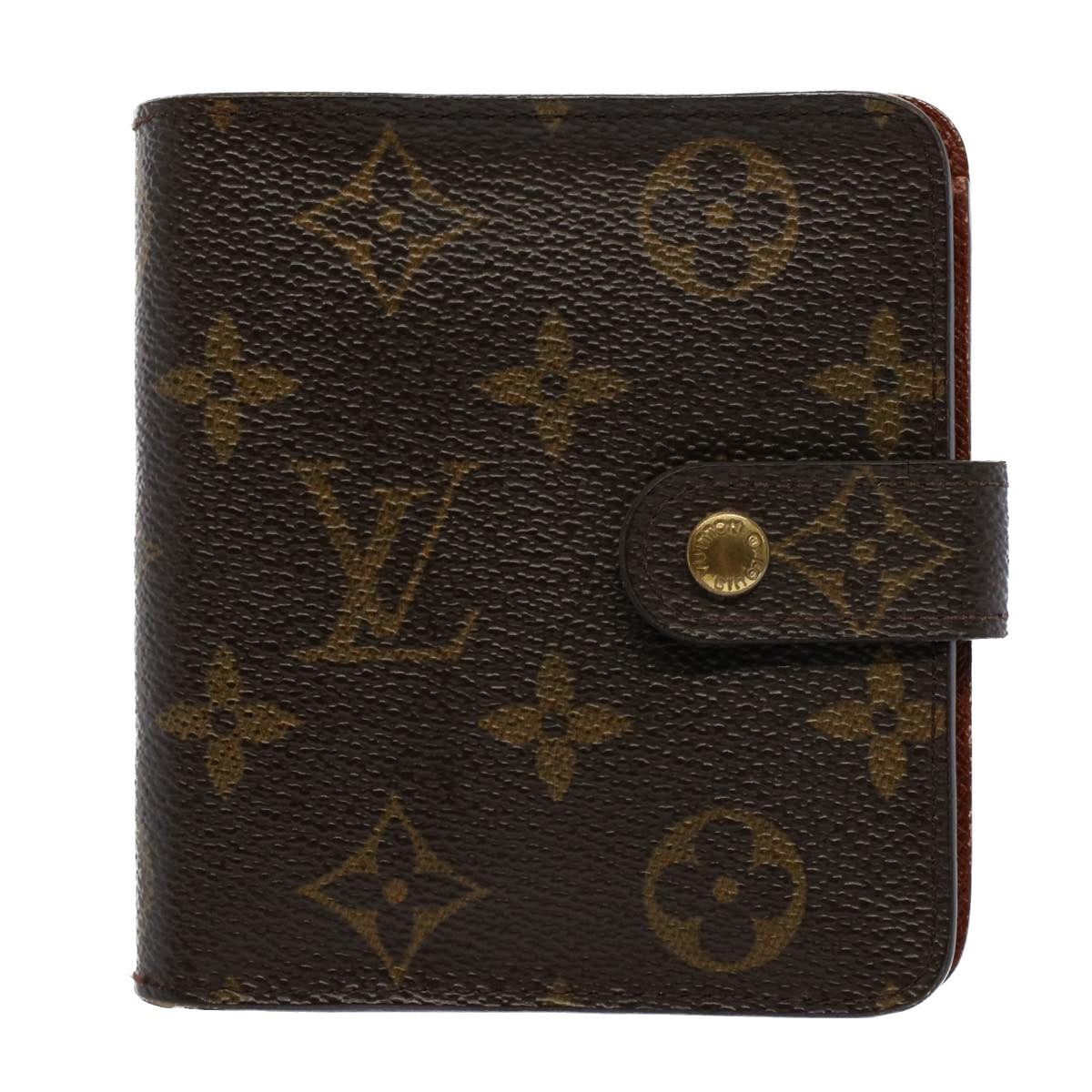 LOUIS VUITTON Monogram Compact Zip Wallet M61667 LV Auth 53117