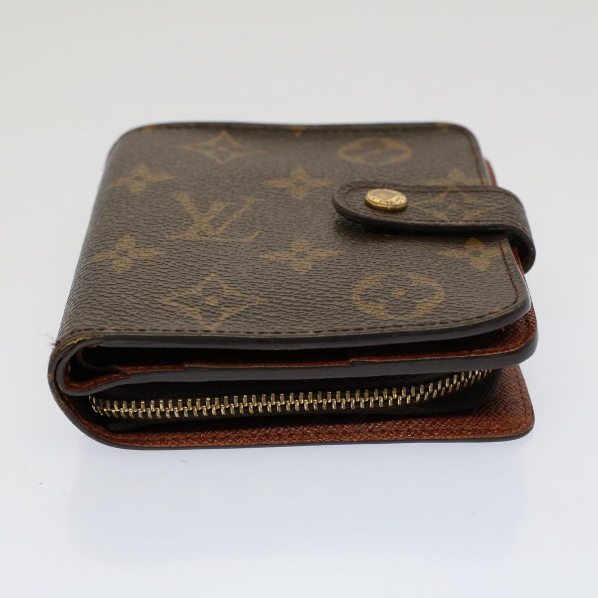 LOUIS VUITTON Monogram Compact Zip Wallet M61667 LV Auth 53117