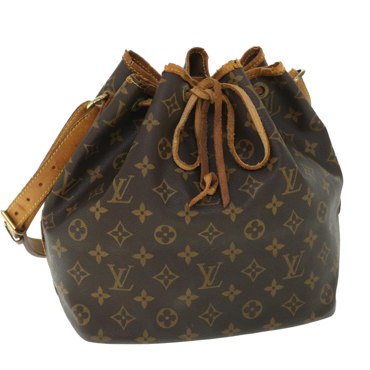 LOUIS VUITTON Monogram Petit Noe Shoulder Bag M42226 LV Auth 53121