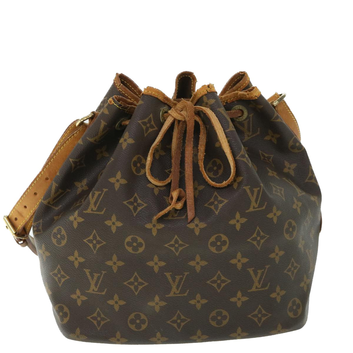 LOUIS VUITTON Monogram Petit Noe Shoulder Bag M42226 LV Auth 53121