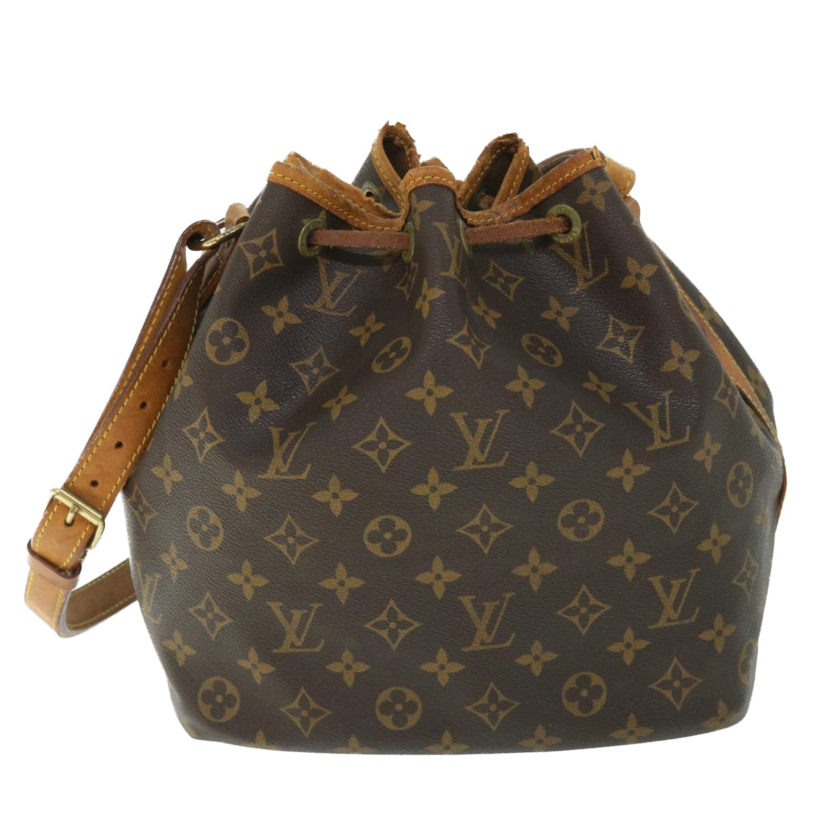 LOUIS VUITTON Monogram Petit Noe Shoulder Bag M42226 LV Auth 53121