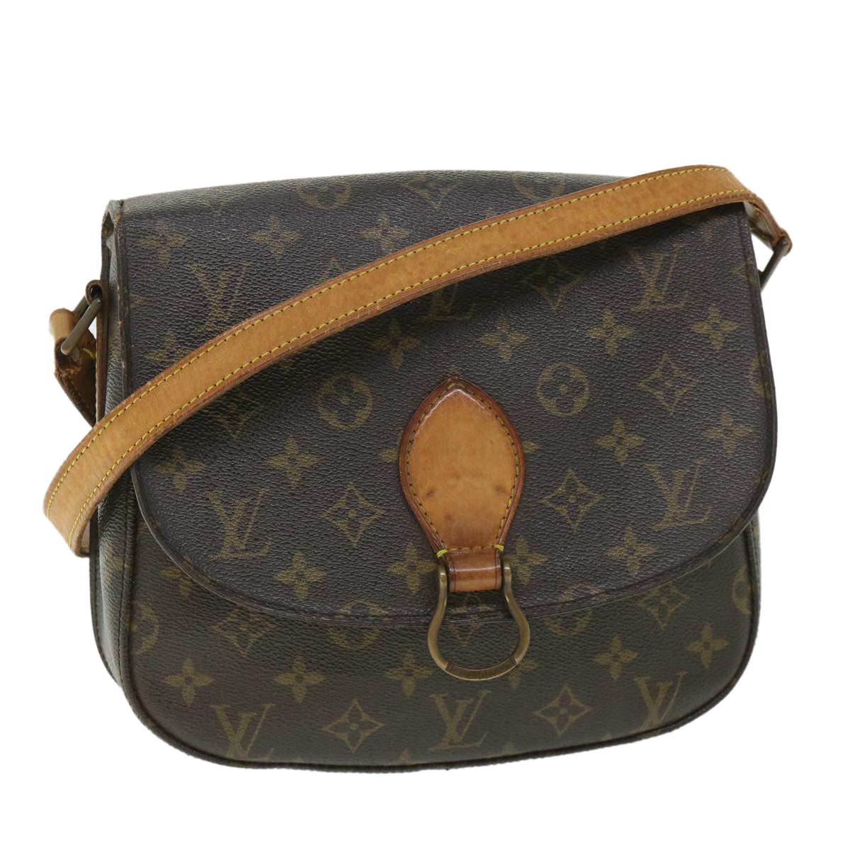 LOUIS VUITTON Monogram Saint Cloud GM Shoulder Bag M51242 LV Auth 53139