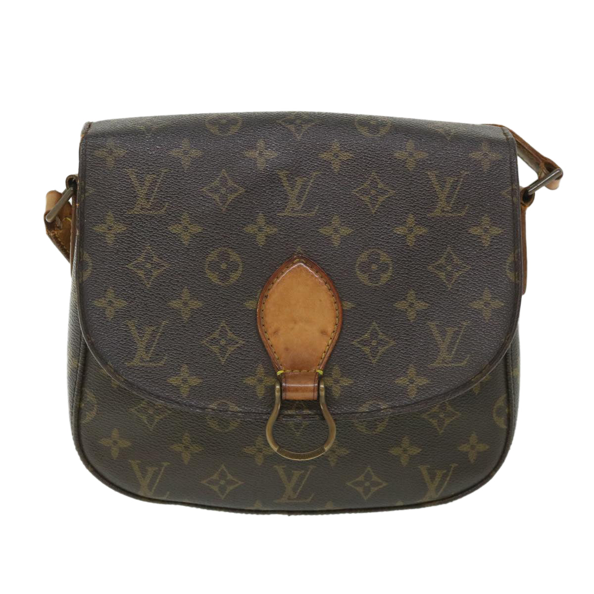 LOUIS VUITTON Monogram Saint Cloud GM Shoulder Bag M51242 LV Auth 53139