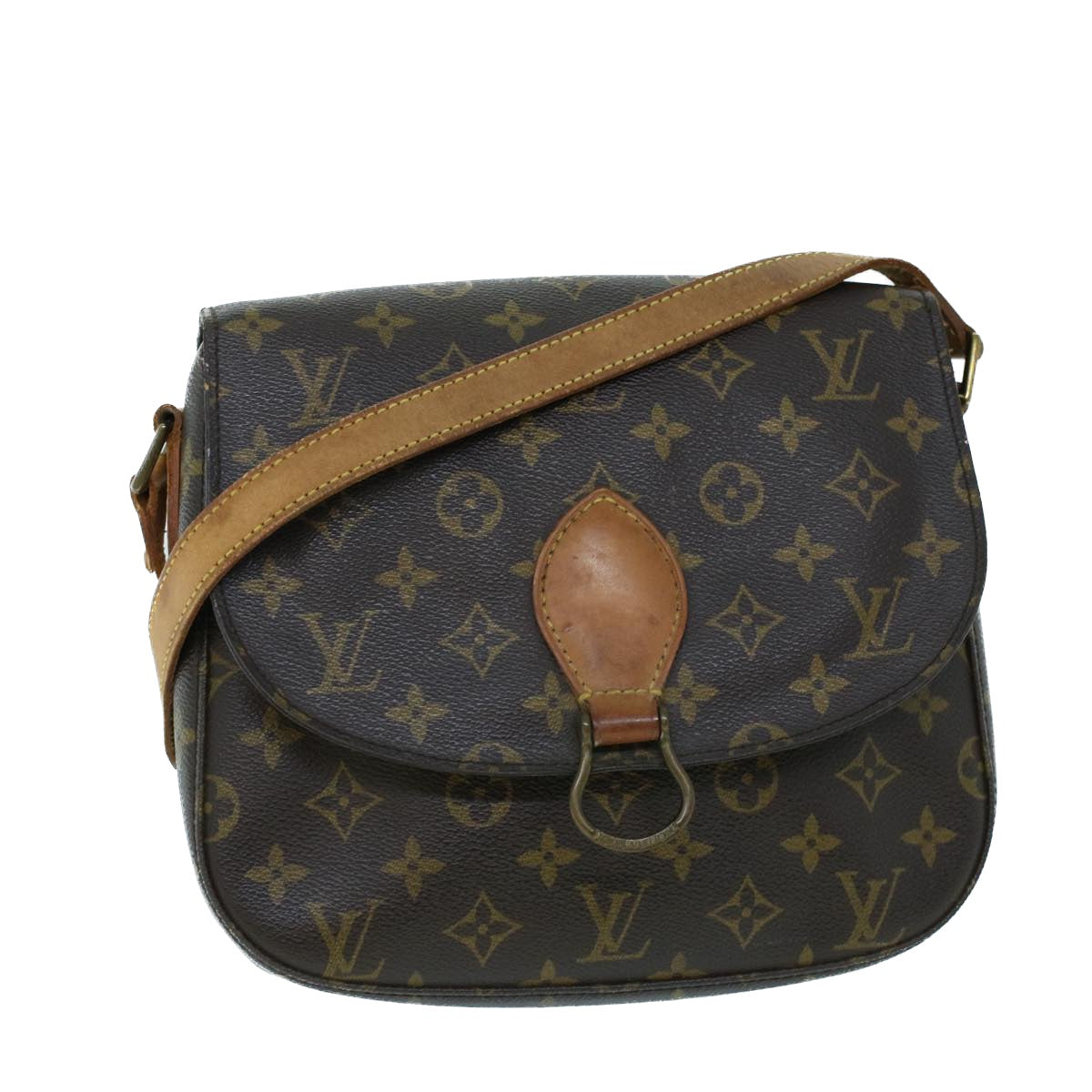 LOUIS VUITTON Monogram Saint Cloud GM Shoulder Bag M51242 LV Auth 53178