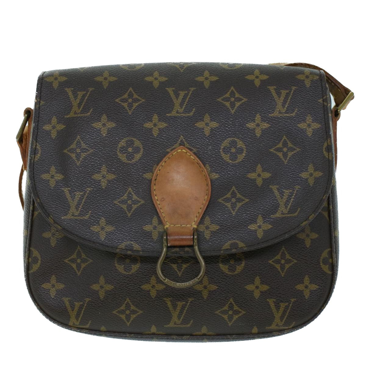 LOUIS VUITTON Monogram Saint Cloud GM Shoulder Bag M51242 LV Auth 53178