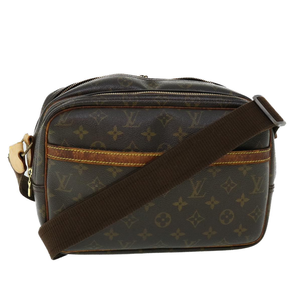 LOUIS VUITTON Monogram Reporter PM Shoulder Bag M45254 LV Auth 53181