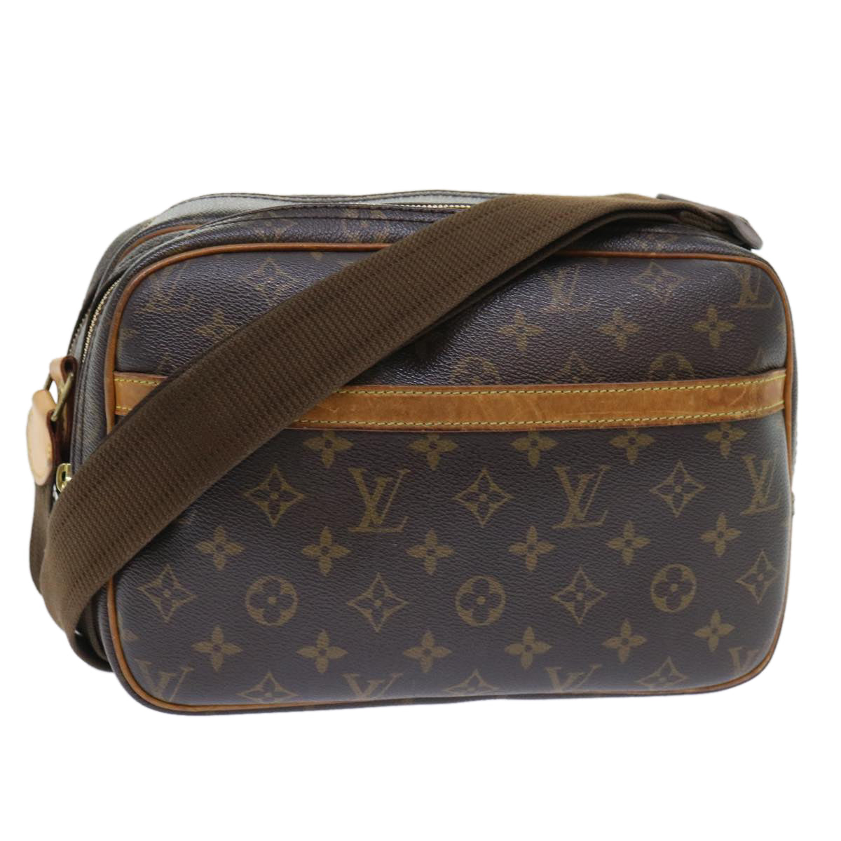 LOUIS VUITTON Monogram Reporter PM Shoulder Bag M45254 LV Auth 53182