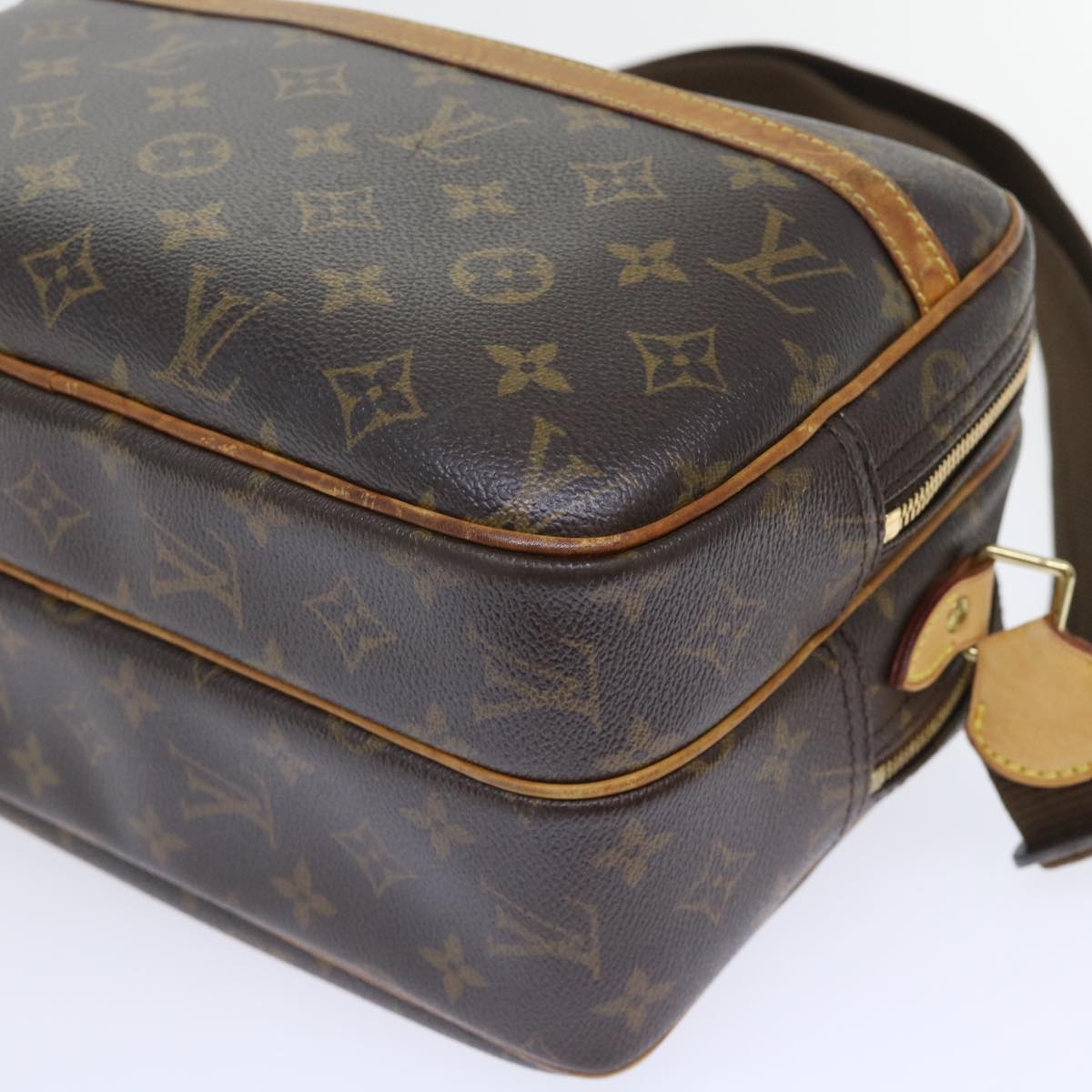 LOUIS VUITTON Monogram Reporter PM Shoulder Bag M45254 LV Auth 53182