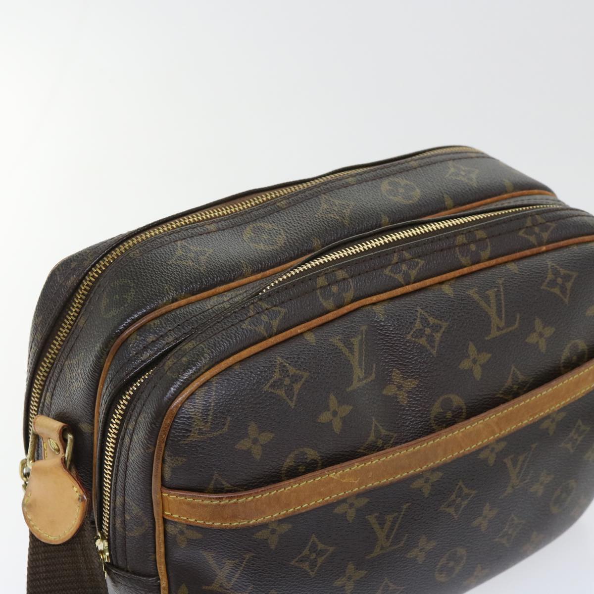 LOUIS VUITTON Monogram Reporter PM Shoulder Bag M45254 LV Auth 53182