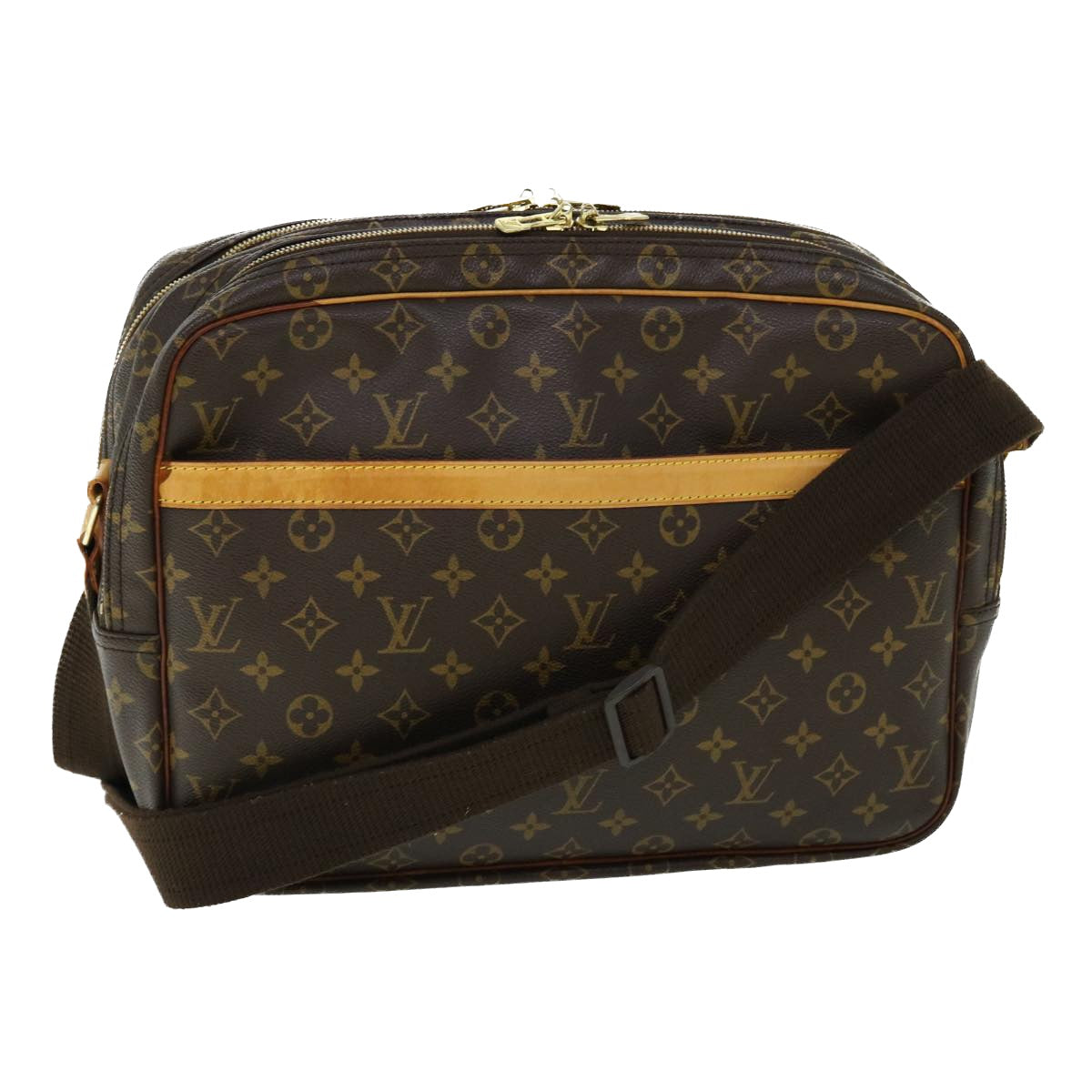 LOUIS VUITTON Monogram Reporter GM Shoulder Bag M45252 LV Auth 53183