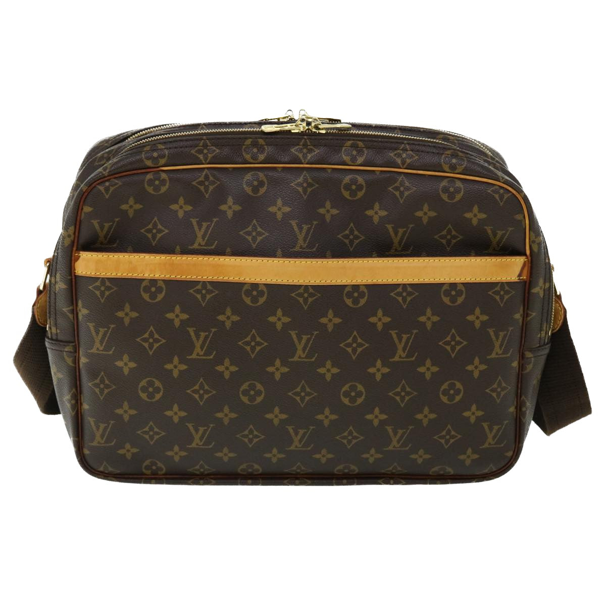 LOUIS VUITTON Monogram Reporter GM Shoulder Bag M45252 LV Auth 53183