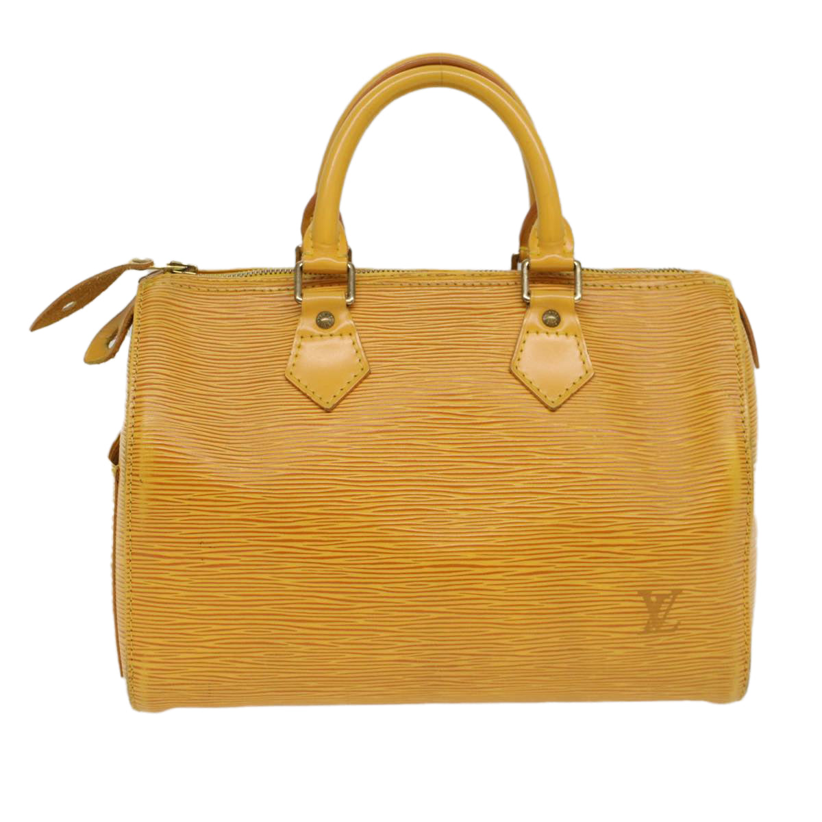 LOUIS VUITTON Epi Speedy 25 Hand Bag Tassili Yellow M43019 LV Auth 53227 - 0