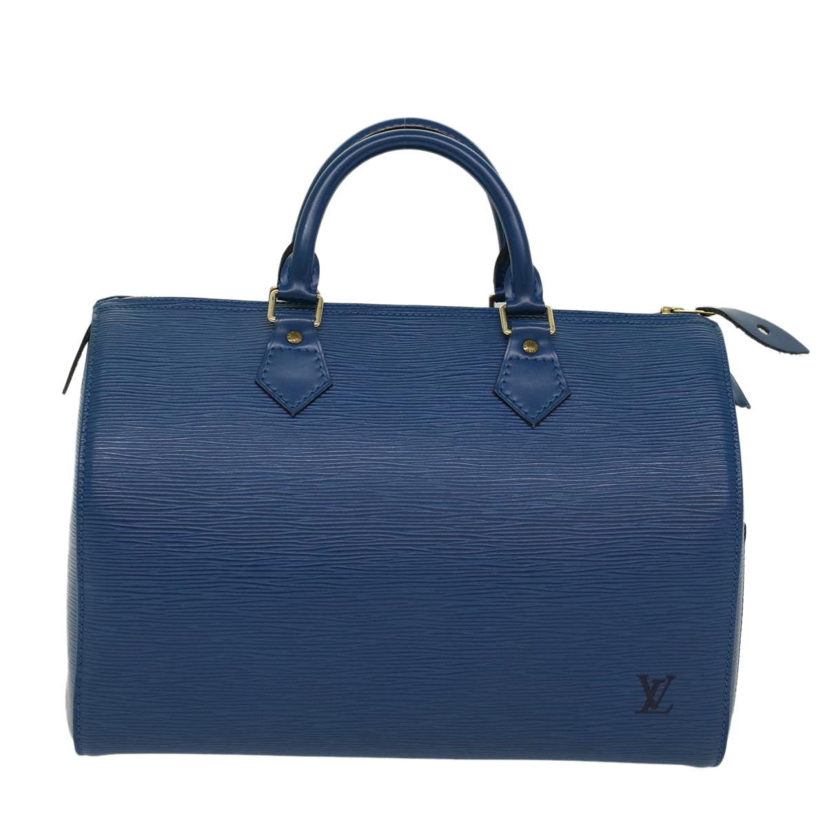 LOUIS VUITTON Epi Speedy 30 Hand Bag Toledo Blue M43005 LV Auth 53230