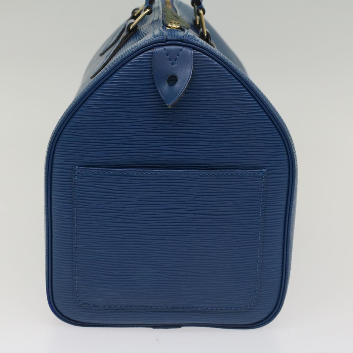 LOUIS VUITTON Epi Speedy 30 Hand Bag Toledo Blue M43005 LV Auth 53230