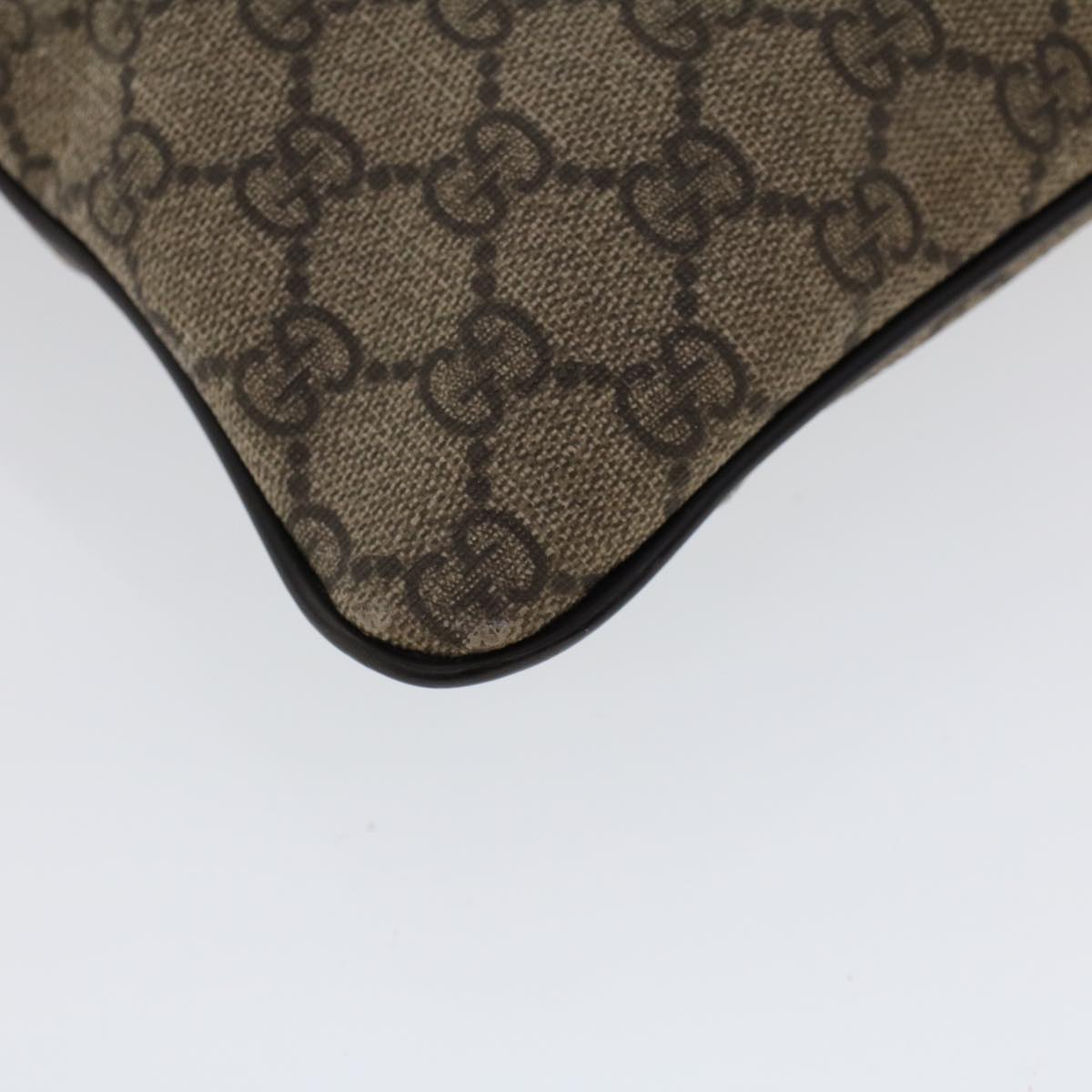 GUCCI GG Canvas Shoulder Bag Coated Canvas Beige Auth 53267