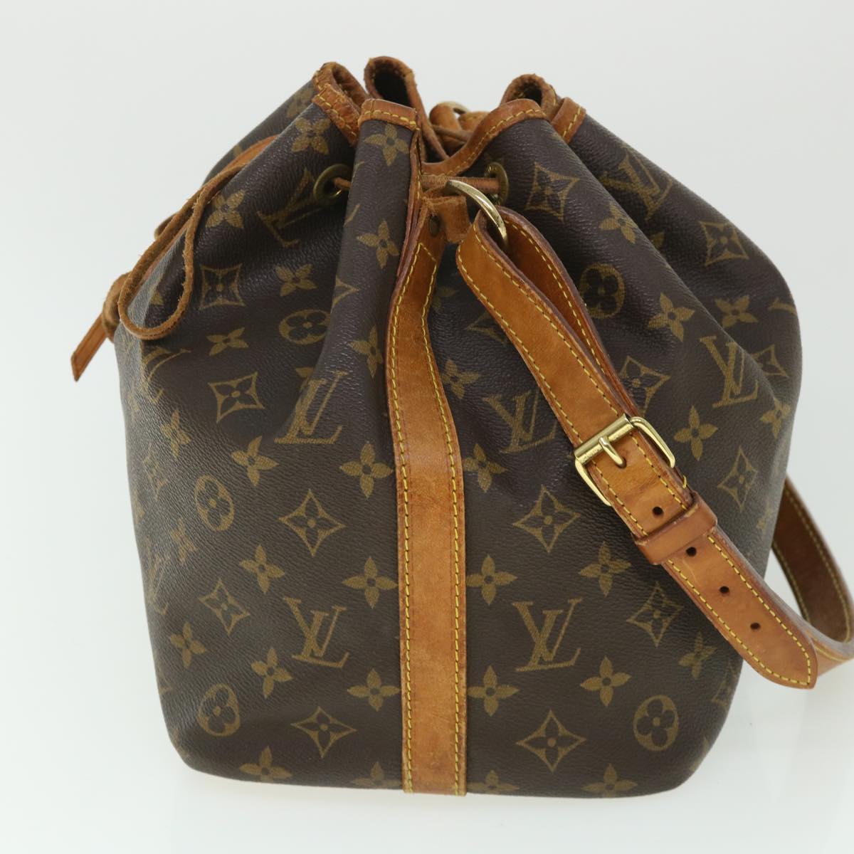 LOUIS VUITTON Monogram Petit Noe Shoulder Bag M42226 LV Auth 53336