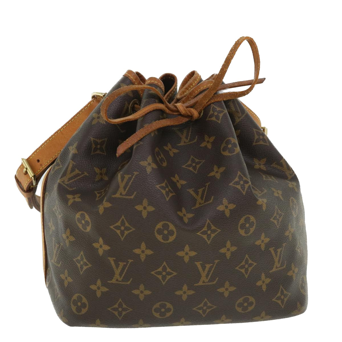 LOUIS VUITTON Monogram Petit Noe Shoulder Bag M42226 LV Auth 53360