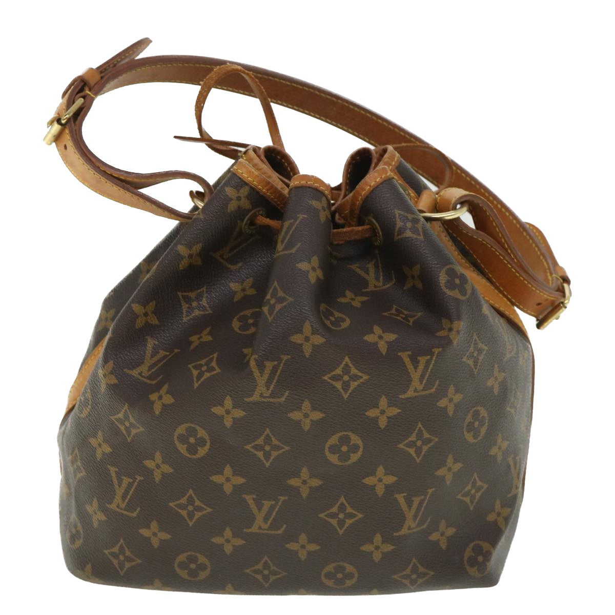 LOUIS VUITTON Monogram Petit Noe Shoulder Bag M42226 LV Auth 53360