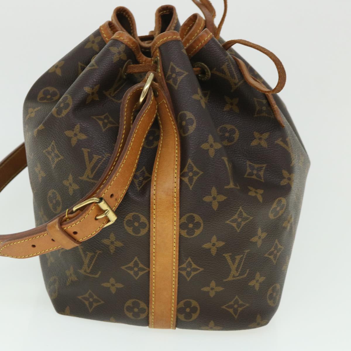 LOUIS VUITTON Monogram Petit Noe Shoulder Bag M42226 LV Auth 53360