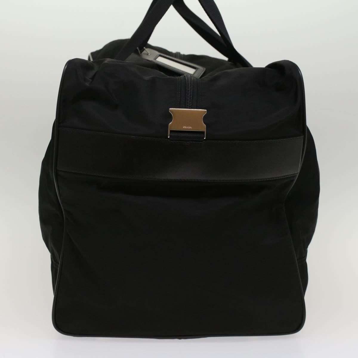 PRADA Boston Bag Nylon 2way Black Auth 53383