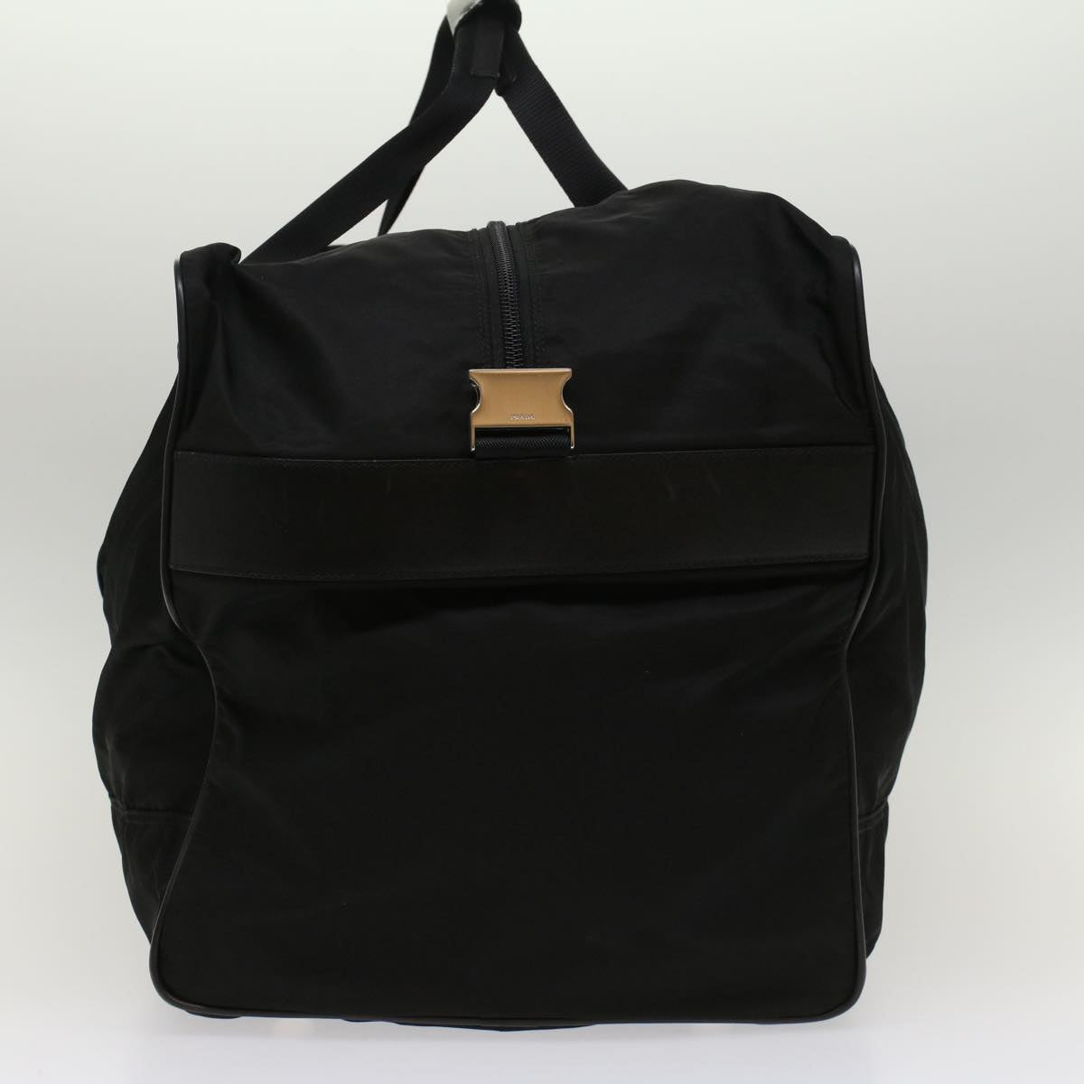 PRADA Boston Bag Nylon 2way Black Auth 53383