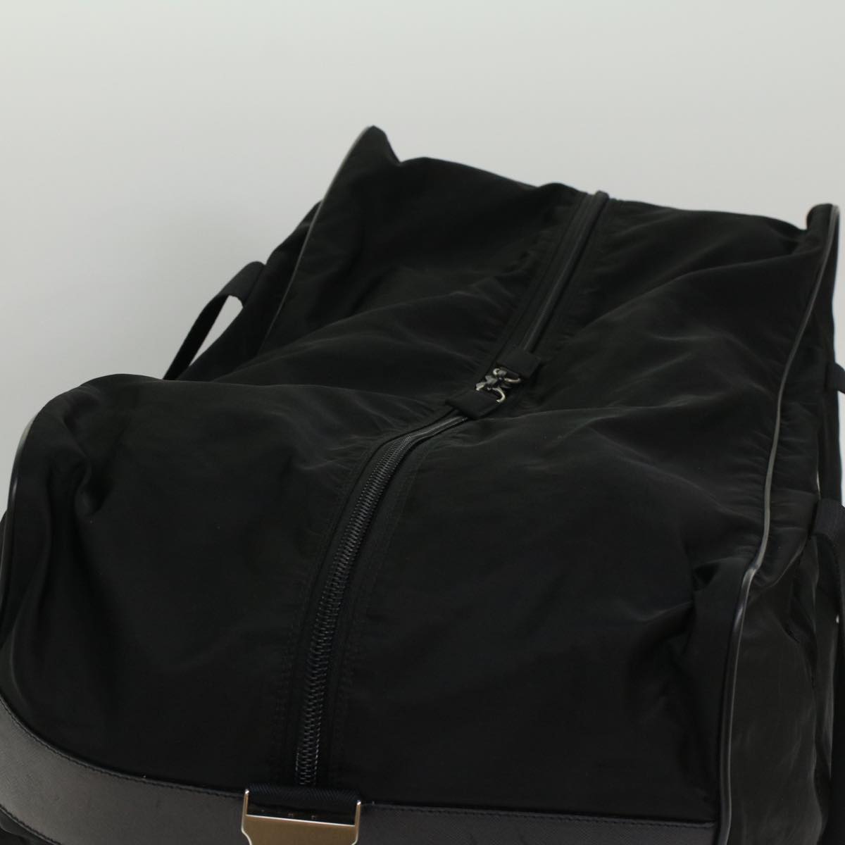 PRADA Boston Bag Nylon 2way Black Auth 53383