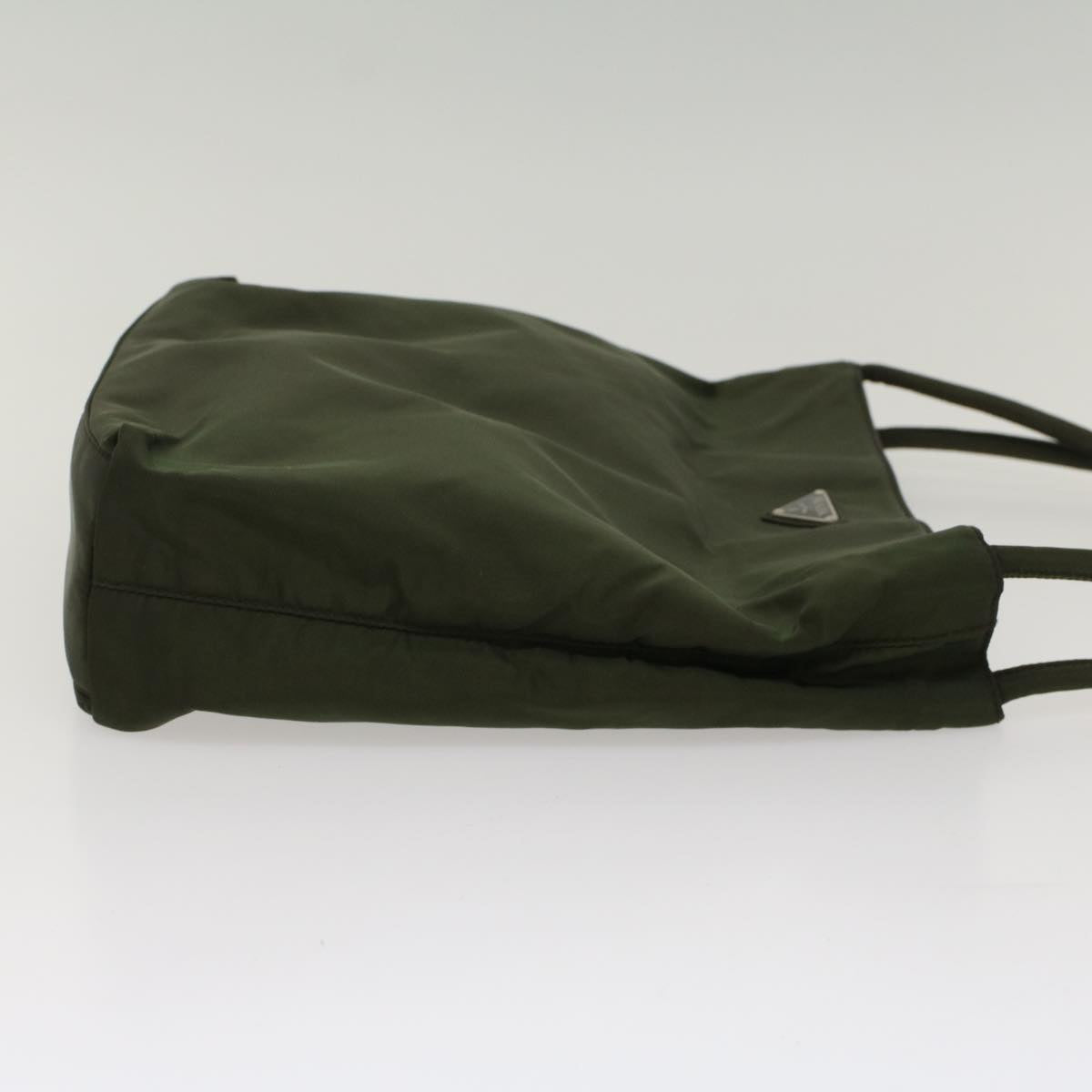 PRADA Shoulder Bag Nylon Green Auth 53396