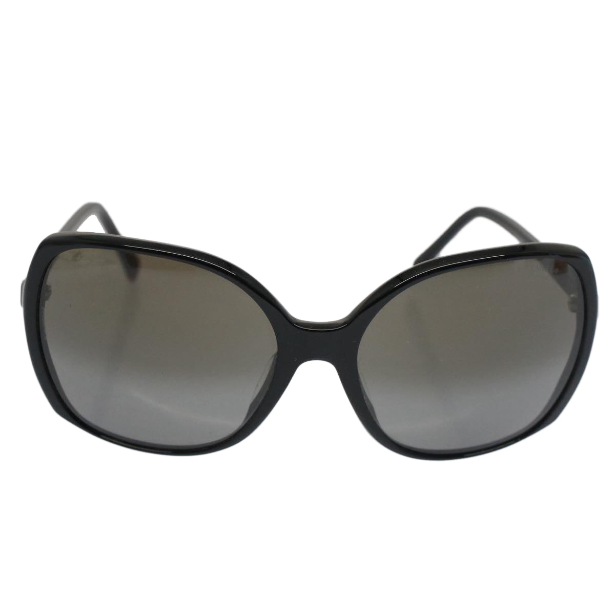 CHANEL Sunglasses Plastic Black CC Auth 53402 - 0