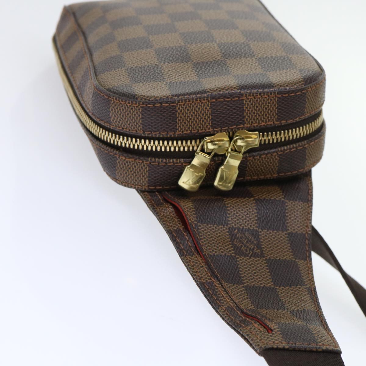 LOUIS VUITTON Damier Ebene Geronimos Shoulder Bag N51994 LV Auth 53436A