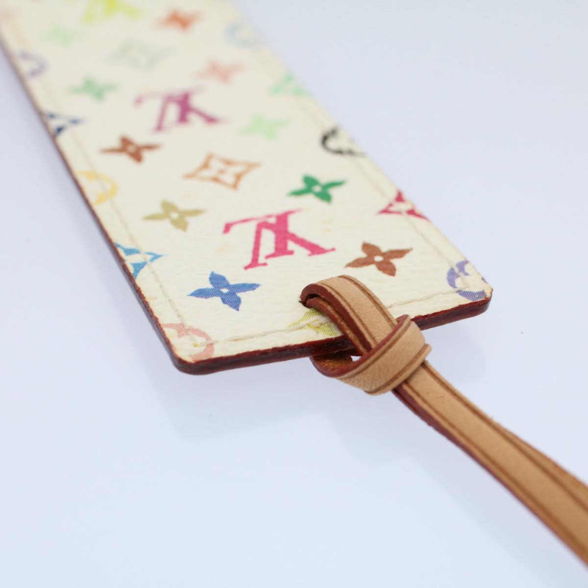 LOUIS VUITTON Monogram Multicolor Mark Page Kadu Bookmark M99196 LV Auth 53479