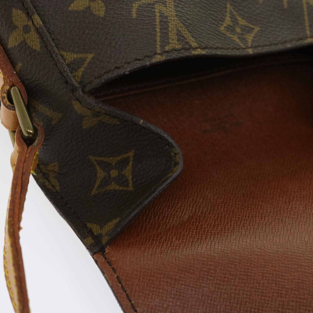 LOUIS VUITTON Monogram Saint Cloud PM Shoulder Bag M51244 LV Auth 53493