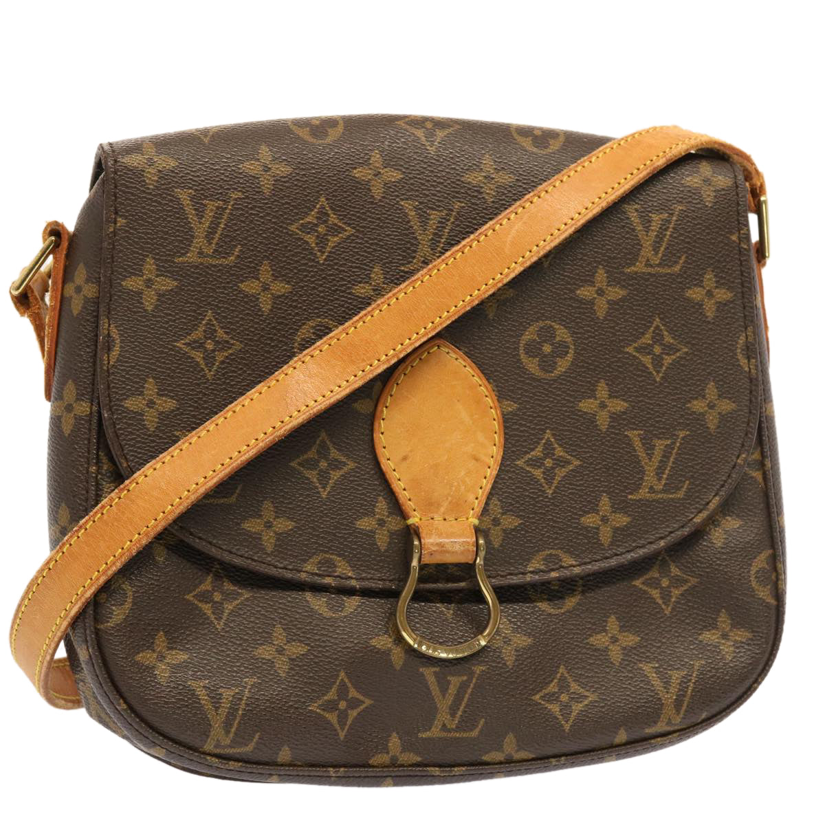 LOUIS VUITTON Monogram Saint Cloud GM Shoulder Bag M51242 LV Auth 53511