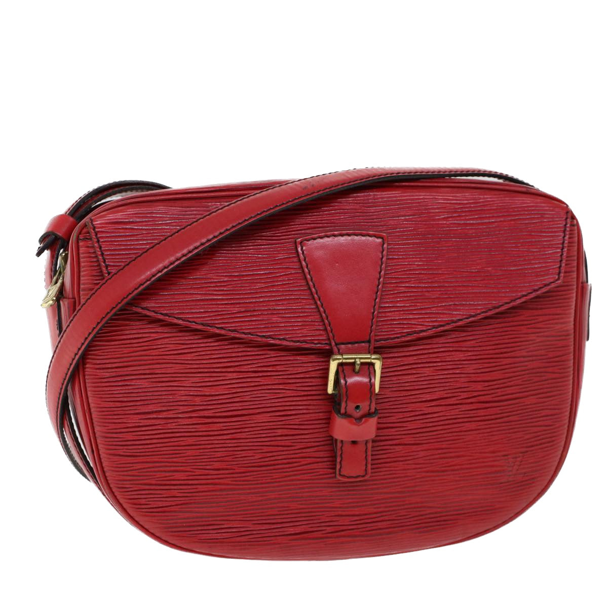 LOUIS VUITTON Epi Jeune Fille Shoulder Bag Red M52157 LV Auth 53520